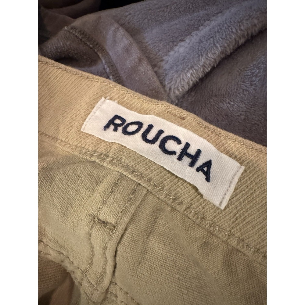 Roucha Keaton Pants Size BB Cotton Twill Wheat Color Wide Leg Barrel Like (V1) - Picture 3 of 7